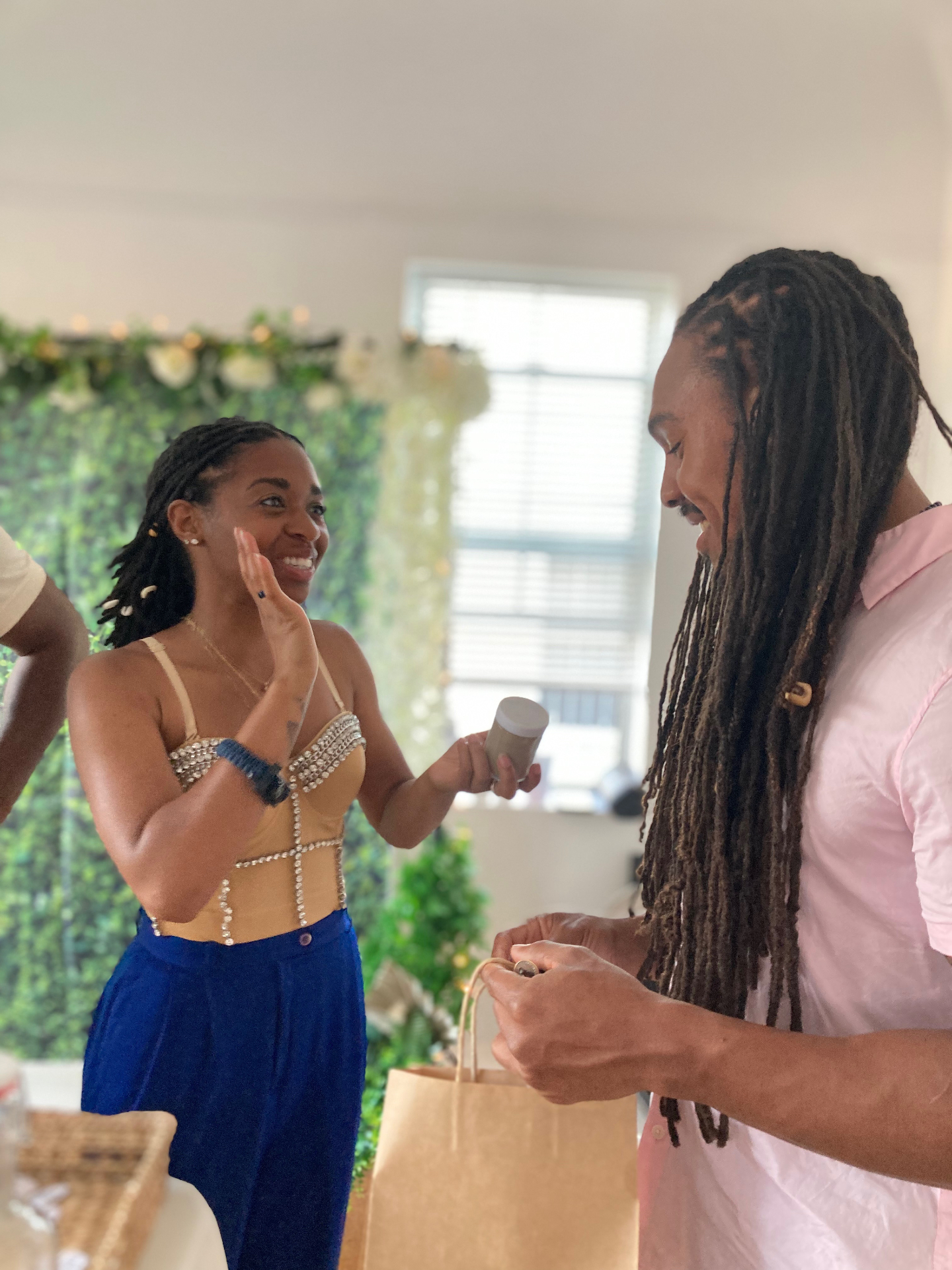 TEA-Cher BreAnna sharing RoyalTEAS with a guest